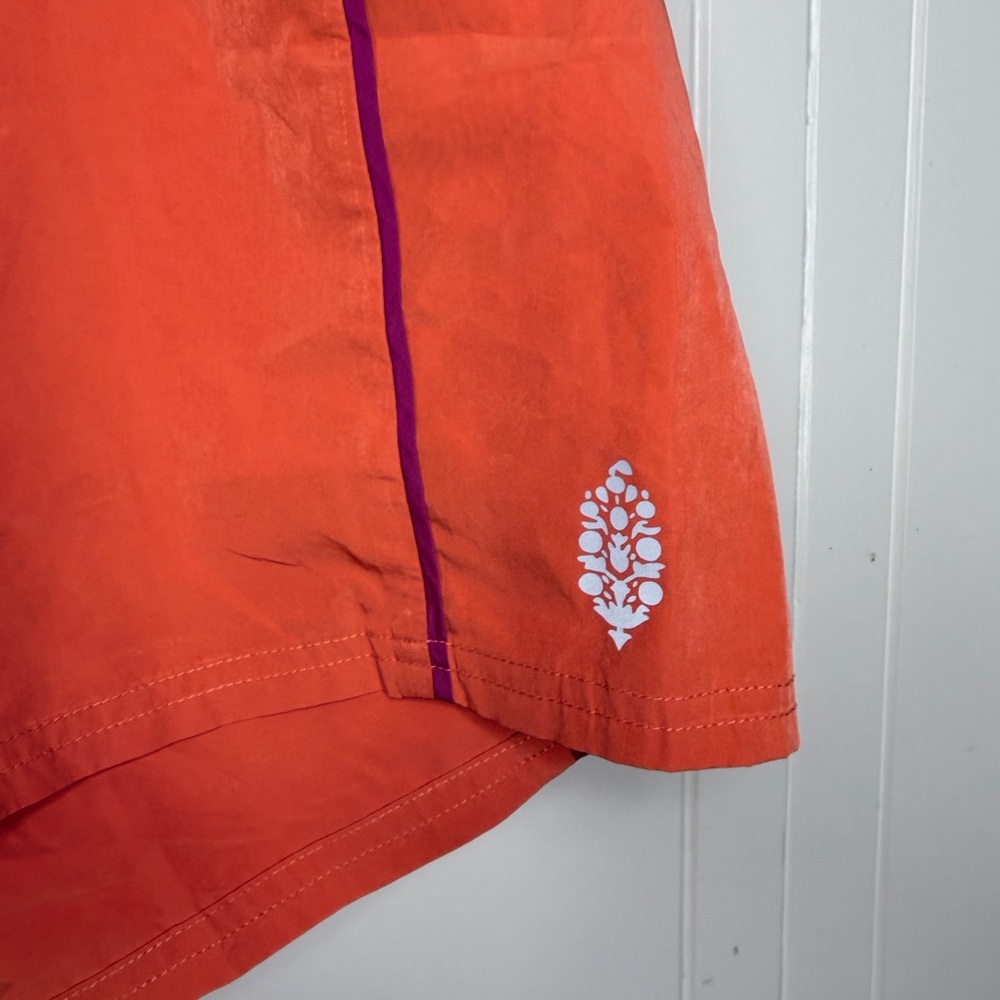 FP Movement by Free People Coral Athletic Shorts with Purple Piping - Picture 4 of 13